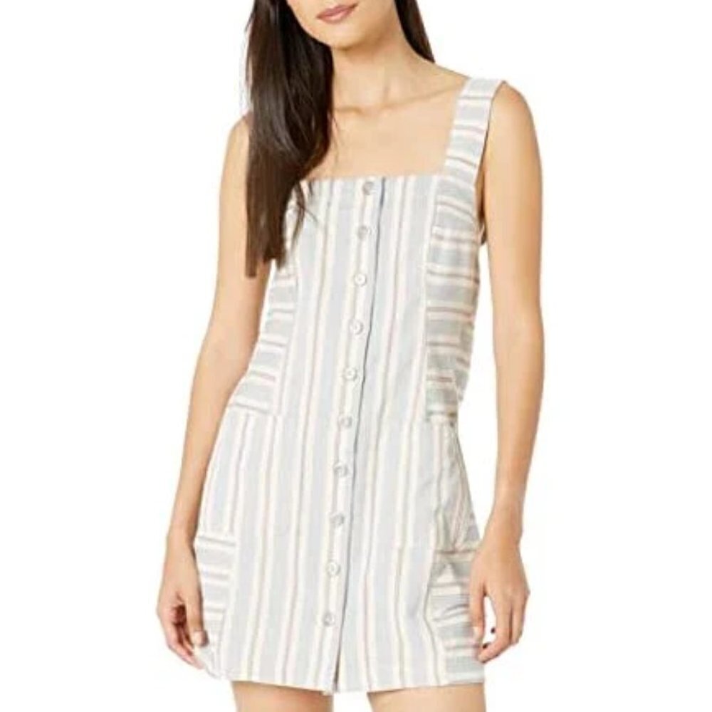 L*Space Catalina Road Trippin' Striped Mini Dress Sz S